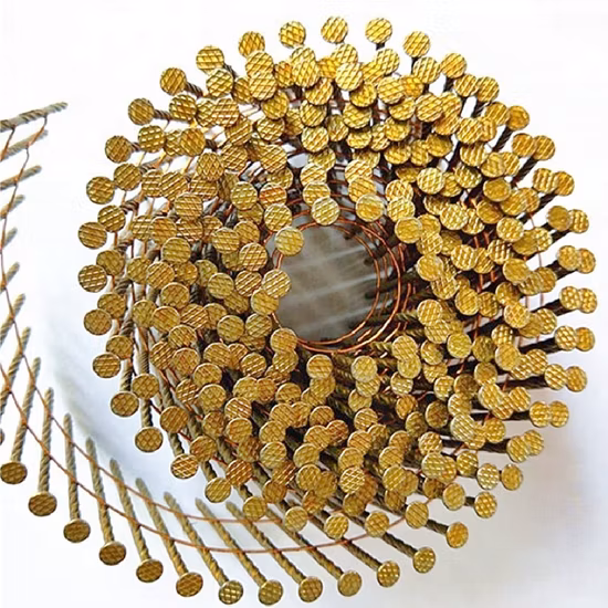 Unhas de paletes de bobina de haste de parafuso de pintura 2,5X57mm para paletes de madeira